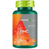 Zinc 15mg, 300 tab, Adams Supplements