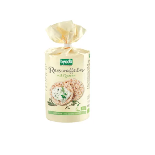 Vafe din Orez si Quinoa fara Gluten, Eco, 100gr, byodo